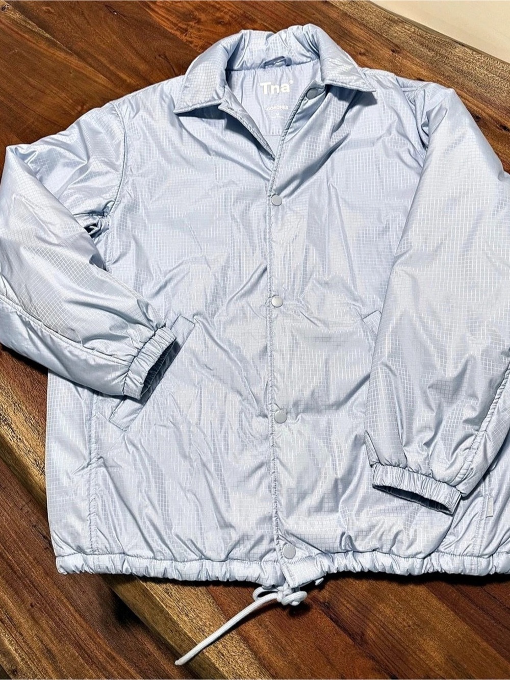 TNA Coaches Jacket Women's Utility Jacket Blue Medium